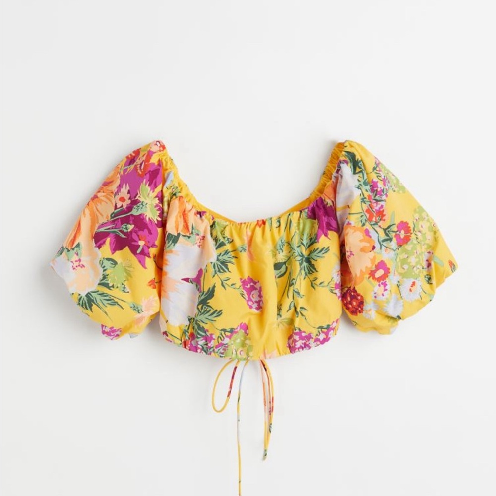 H&M Off the shoulder crop top